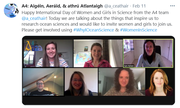 Our Twitter post for the International Day of Women and Girls in Science 2021